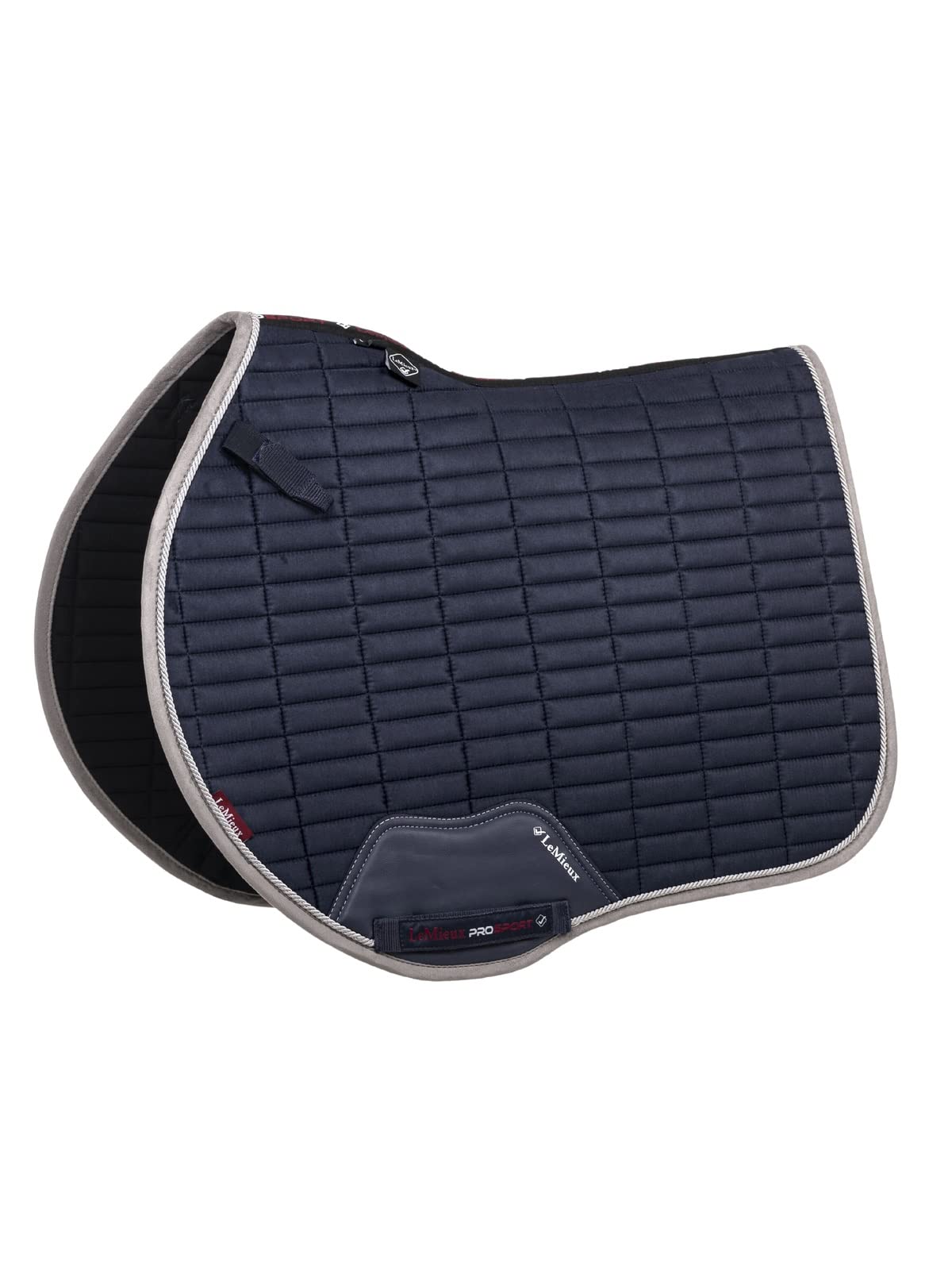 LeMieux Show Jumping Suede EuroJump Square Saddle Pad - English Saddle Pads for Horses - Equestrian Riding Equipment and Accessories