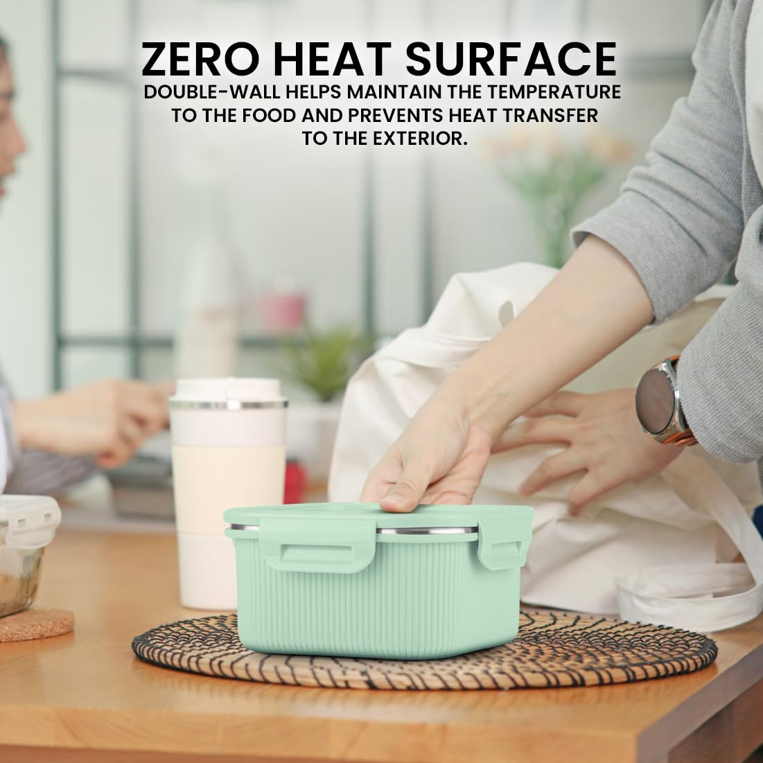 Milton Cool Touch Stainless Steel Container - Microwave Safe -5 Milton Cool Touch Stainless Steel Container - Microwave Safe -5