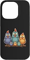 Vista 17 de Chicken: My Cluck Crew, Three Big Hens + Four Tiny Chicks Case for iPhone XR