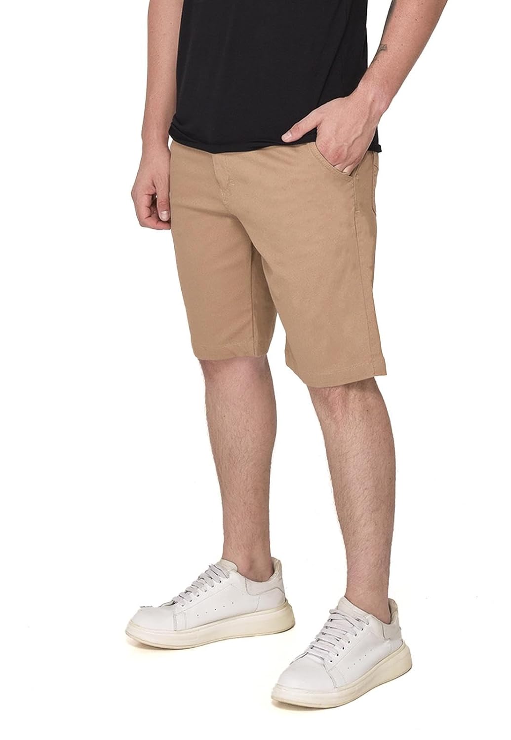 Bermuda Shorts Sarja Casual Masculina Conforto Elastano Cor: Caqui em promoção! Veja a oferta e mais achadinhos de Shorts & Bermudas Hoje é o melhor dia para comprar Bermuda Shorts Sarja Casual Masculina Conforto Elastano Cor: Caqui com aquele preço maroto! Promoção! Aproveite a oferta!
