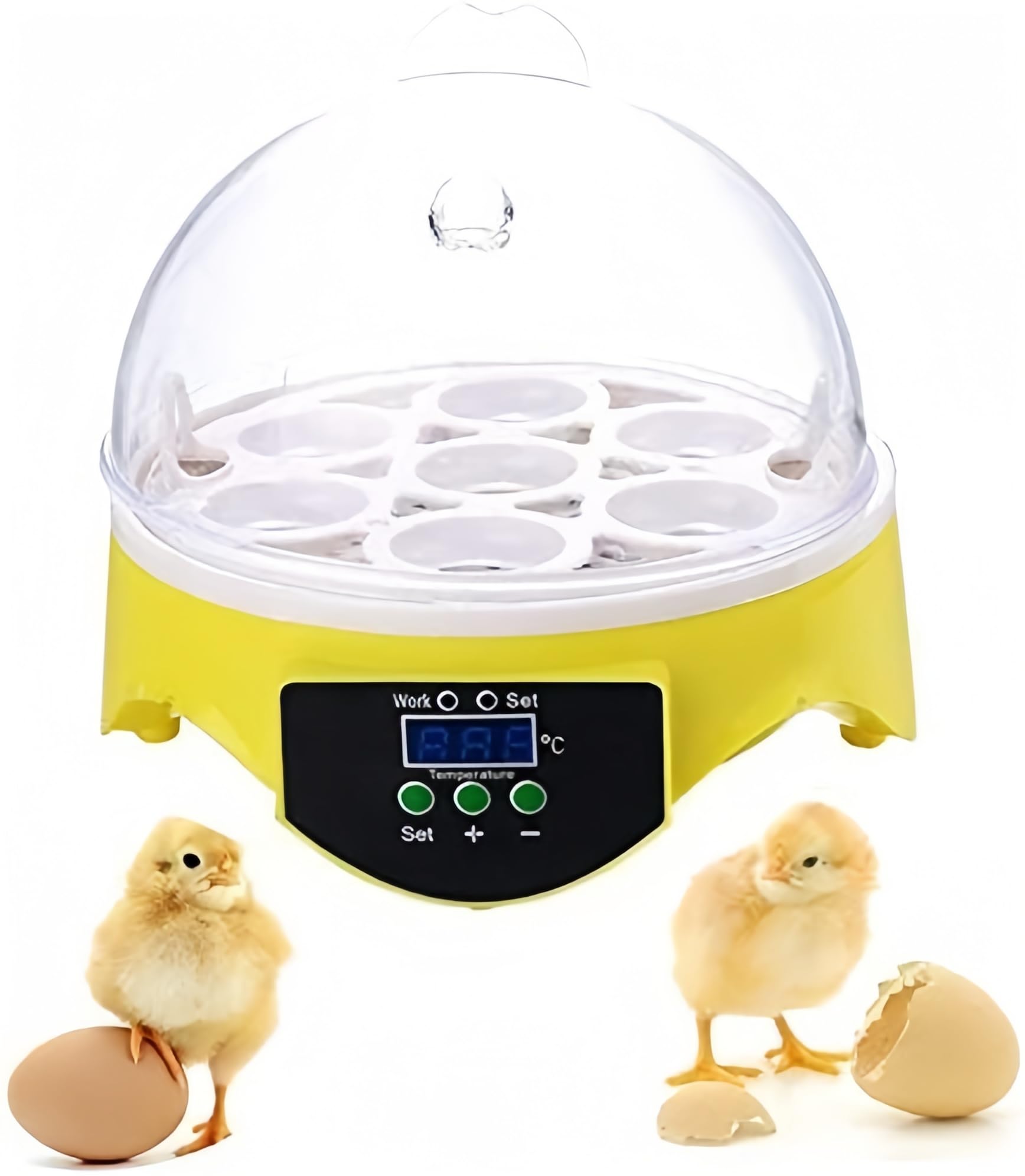 Semiautomatic Egg Incubators 7 Eggs Hatcher Digital Egg Incubator Automatic Temperature Control Egg Incubator Hatcher Machine