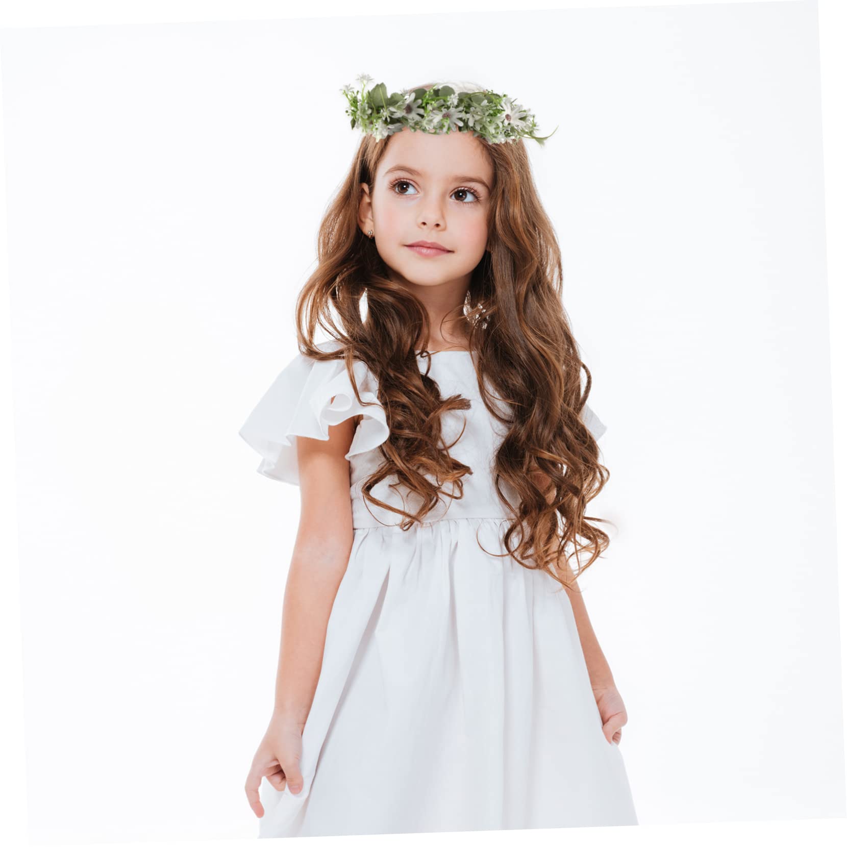 FRCOLOR 3stücke Frisch Und Elegant Blumiger Stirnband-kranz Für Frauen Handgefertigte Haaraccessoires Für Hochzeiten Partys Und Fotoshootings Farbton Leicht Bequem