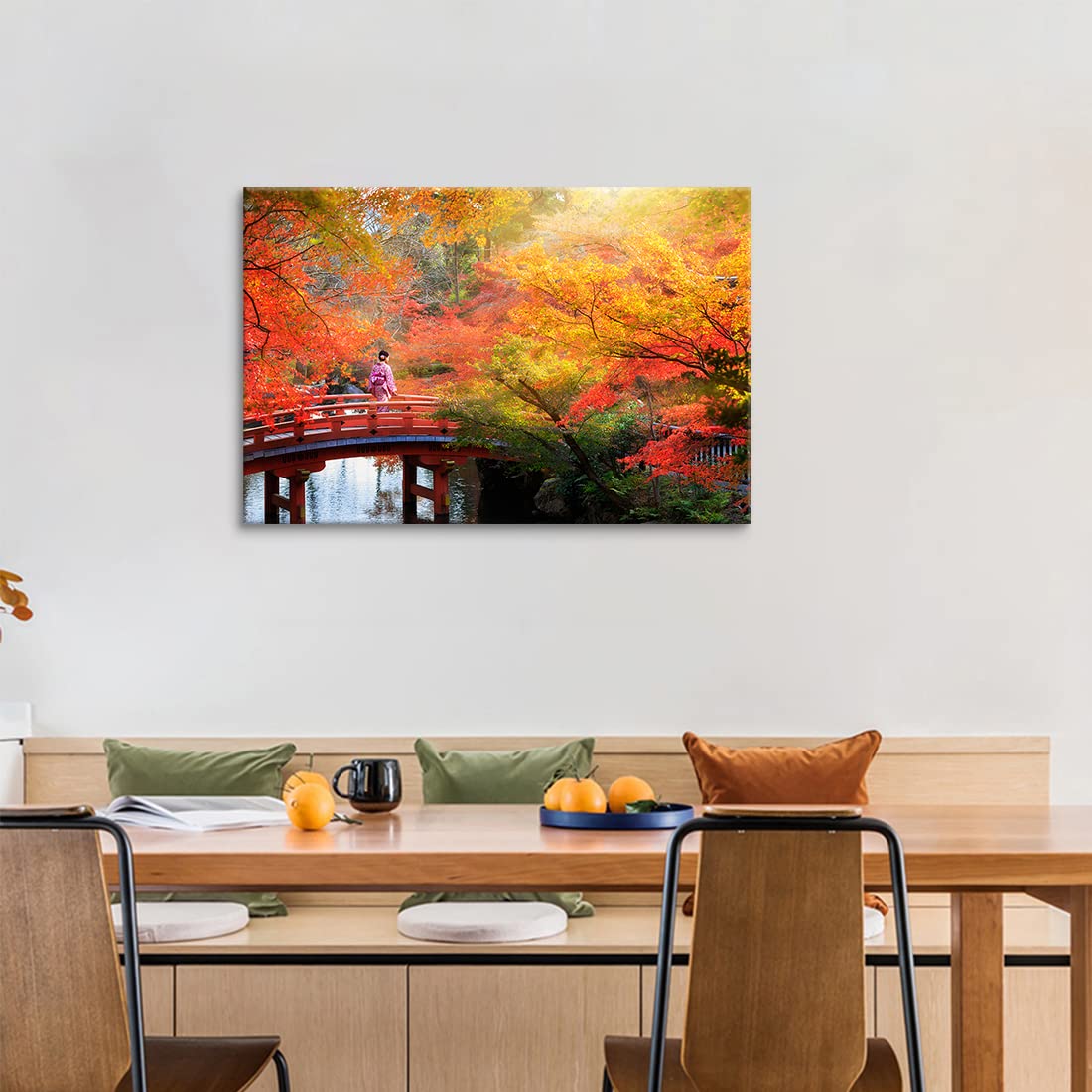 Amazon.co.jp: アートパネル 紅葉 ポスター秋 絵画 風景画 北欧