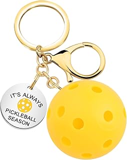 Pickleball Lover Gift Pickleball Bag Clip Keychain Pickleball Lover Keychain with Pickleball Charm