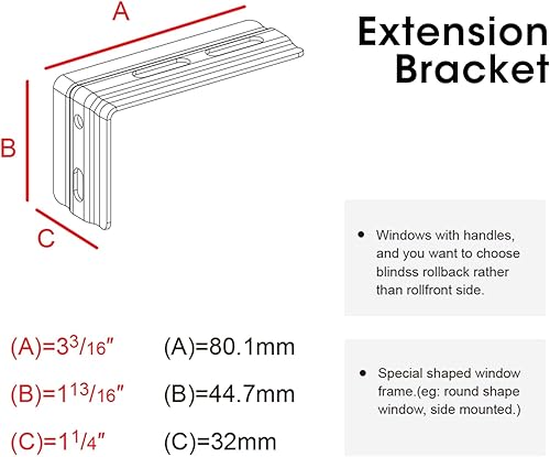 Miniatura 3 de Smartwings Accesorios de persianas enrollables motorizadas, soportes de metal, soportes de hardware para persianas enrollables, soportes de cenefa