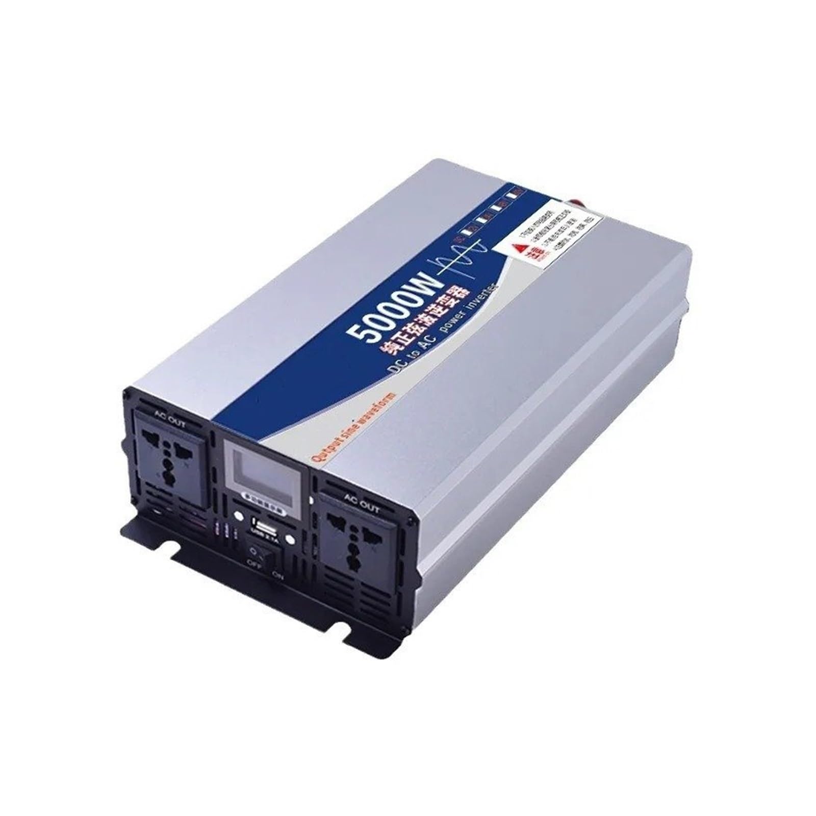 Inversor Inversores Solares Para Coche 5000 W 2500 W Potencia CC 12 V 24 V 48 V 60 V 72 V A CA 110 V 220 V Con Pantalla LED USB Inversor Onda Sinusoidal Pura Convertidor(12V,110-120V 60HZ_UNIVERSAL)