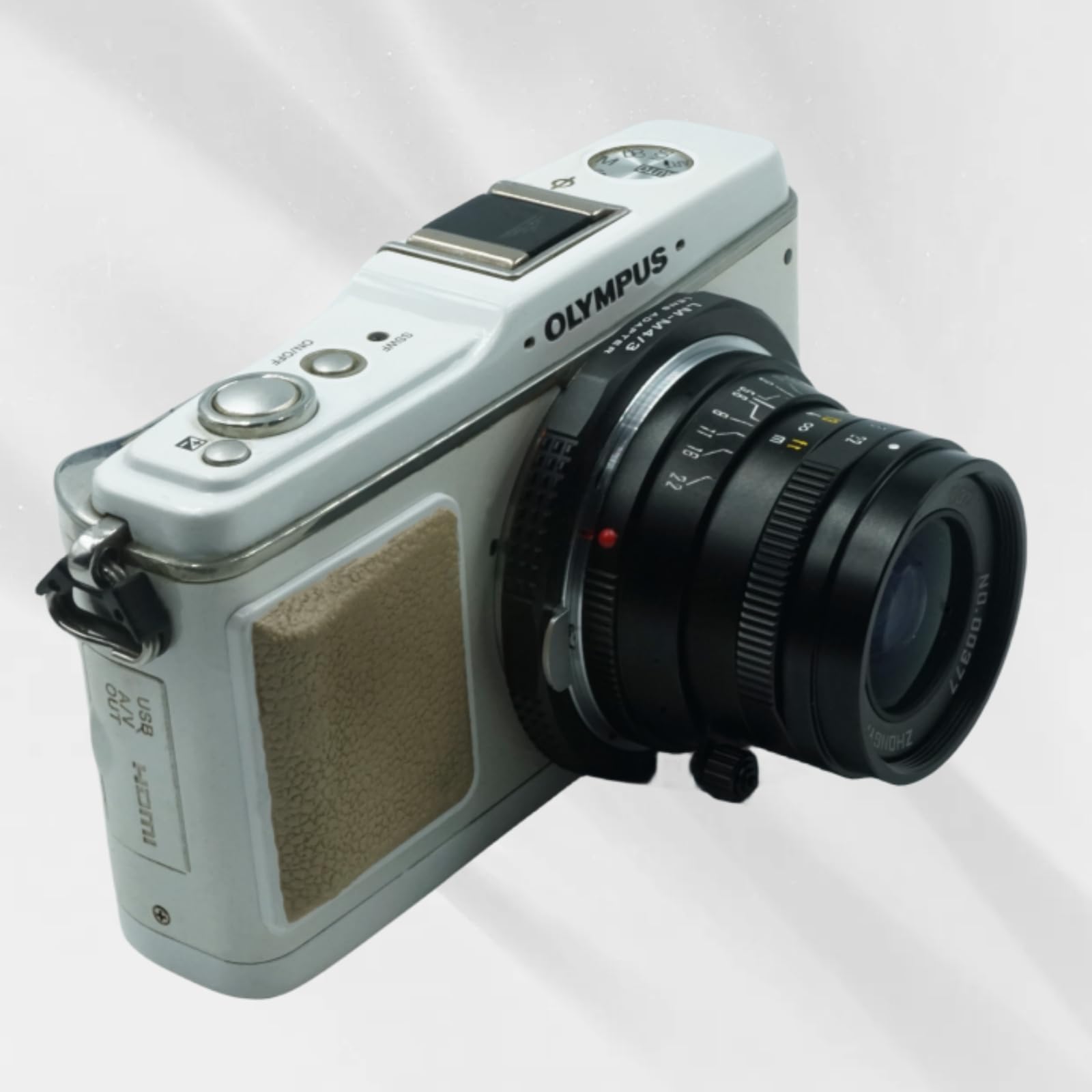 PHOLSY Adapter do mocowania obiektywu kompatybilny z obiektywem Leica M i kamerą MFT M4/3