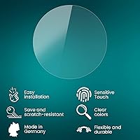 Vista 3 de atFoliX Protector de pantalla compatible con Amazfit GTR 2 Protector Film, ultra transparente y flexible FX (3X)