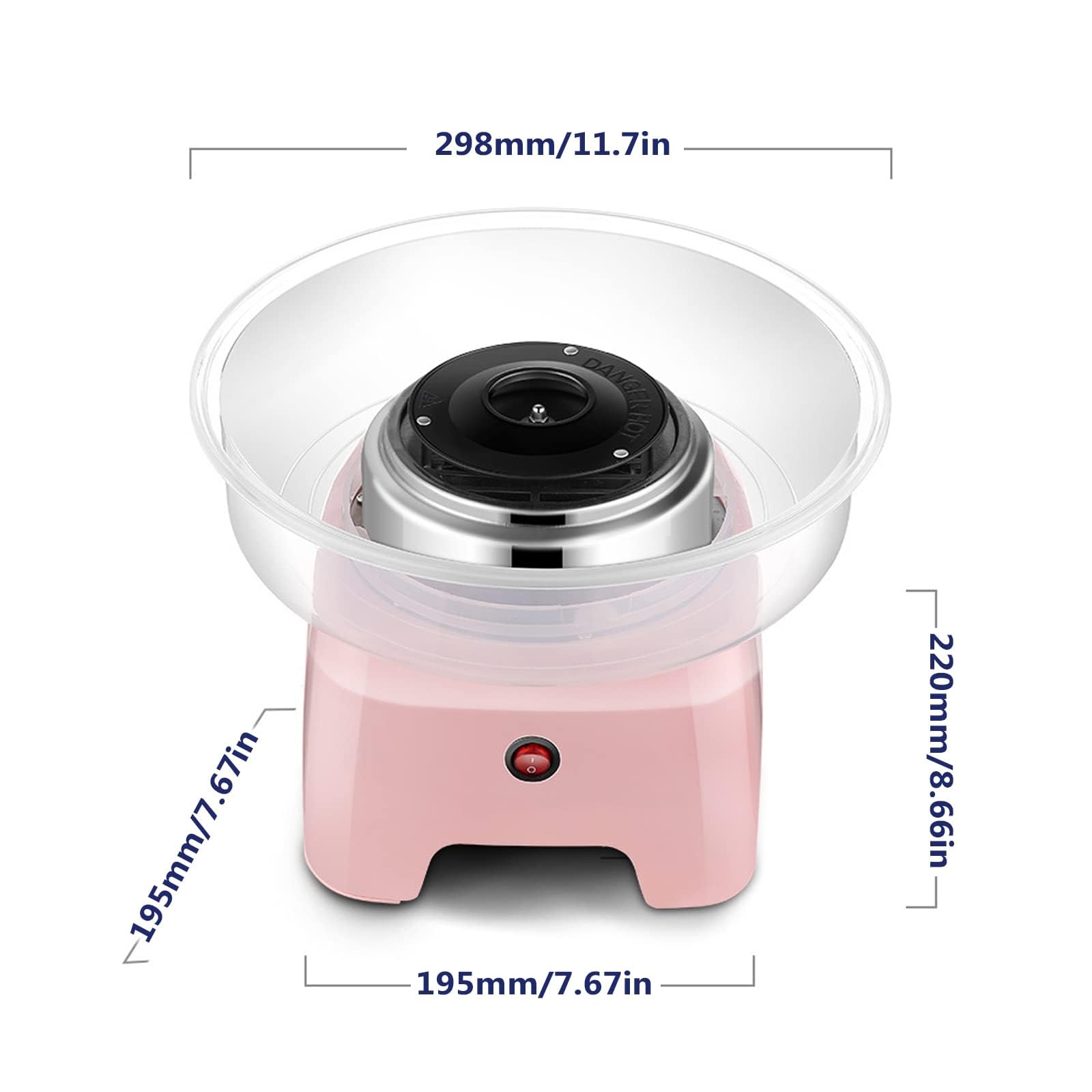 Macchina per Zucchero Filato per Zucchero Filato: La Macchina per Zucchero Filato Rosa Perfetta per Bambini E Adulti, Ideale per Feste di Compleanno(Color:A)