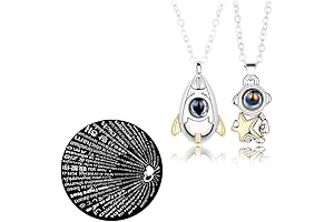 Astronaut Couple Necklace: A Projection of Love Across 100 Languages