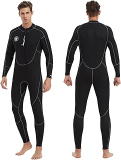Lemorecn Men's Wetsuit 3/2mm and 5/4mm,Full Wetsuits for Men and Women,Wetsuits for Diving Snorkeling Surfing Swimming