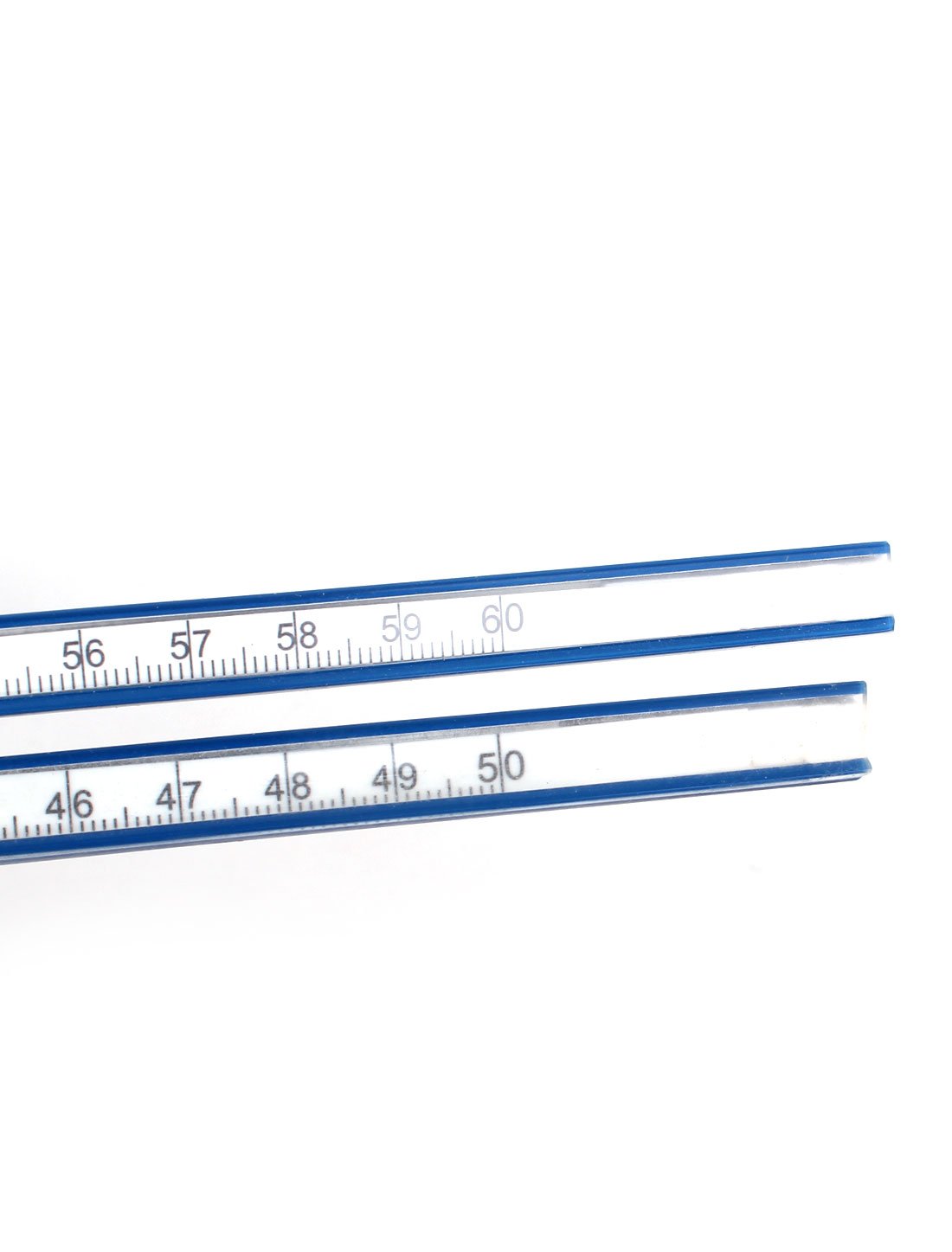 Aexit Woodworking Tailor Tools & Home Improvement Soft Plastic 50cm 20inch Flexible Curve Ruler Blue Tape Measures White 2PCS