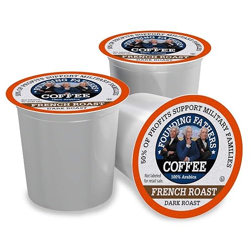 Miniatura 2 de Founding Fathers Cápsulas individuales de café para cafeteras Keurig 2.0 K-Cup, tostado francés, 80 unidades