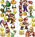 Super Mario - Adhesivo de pared para dormitorio (2 hojas, 750 x 350 mm), diseño de Super Mario