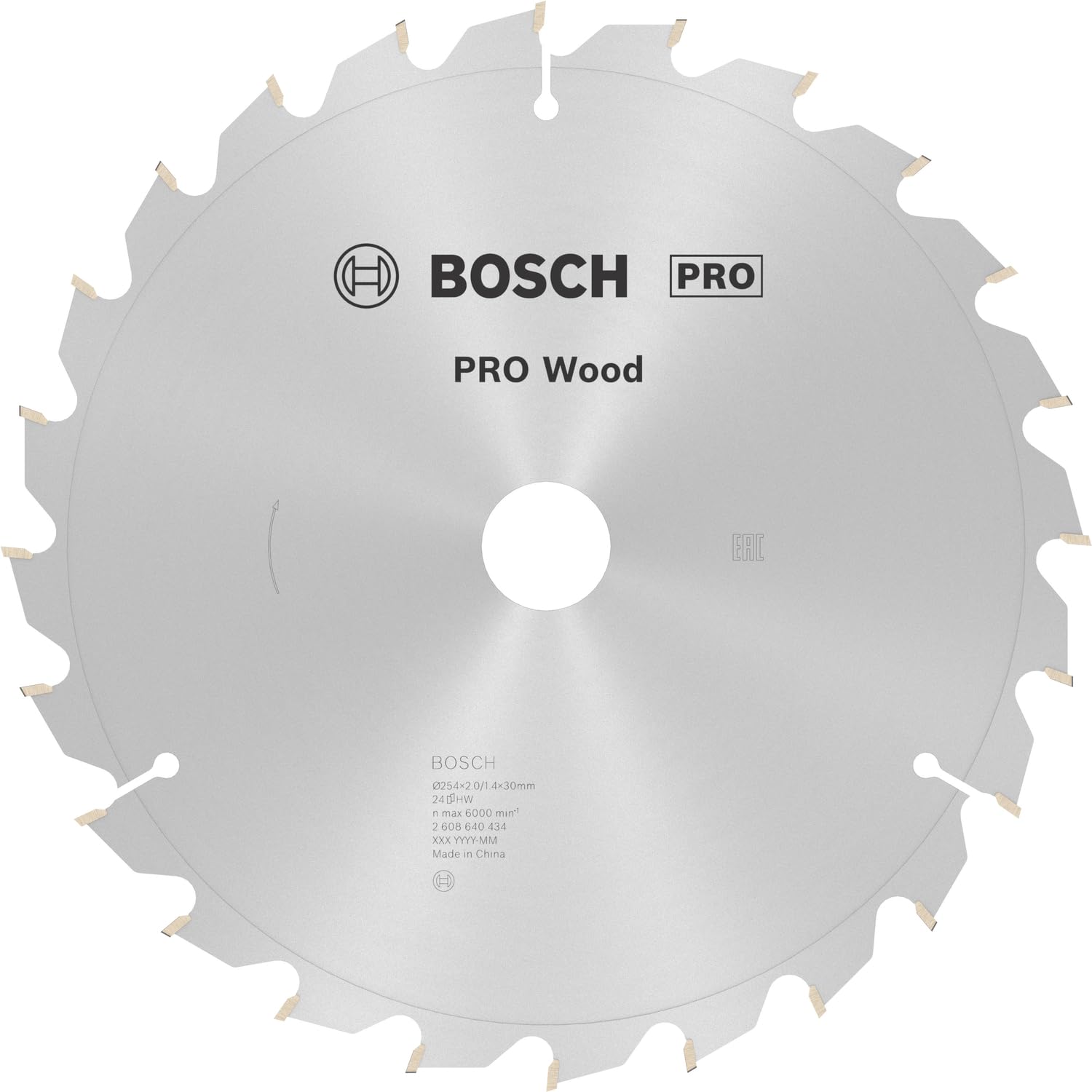 Bosch PRO Wood Cutting Mitre Saw Blade 254mm 24T 30mm