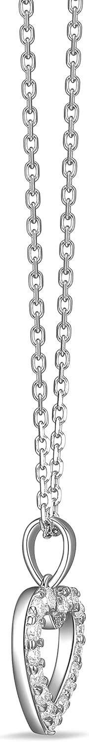 Miss mimi Moissanite Pendant Necklace for Women, 925 Sterling Silver Cross, Heart, Moon & 2CT Solitaire Options, 18K Gold Plated or Rhodium Plated, Adjustable 16–18 in Chain + 2 in Extender - Image 7