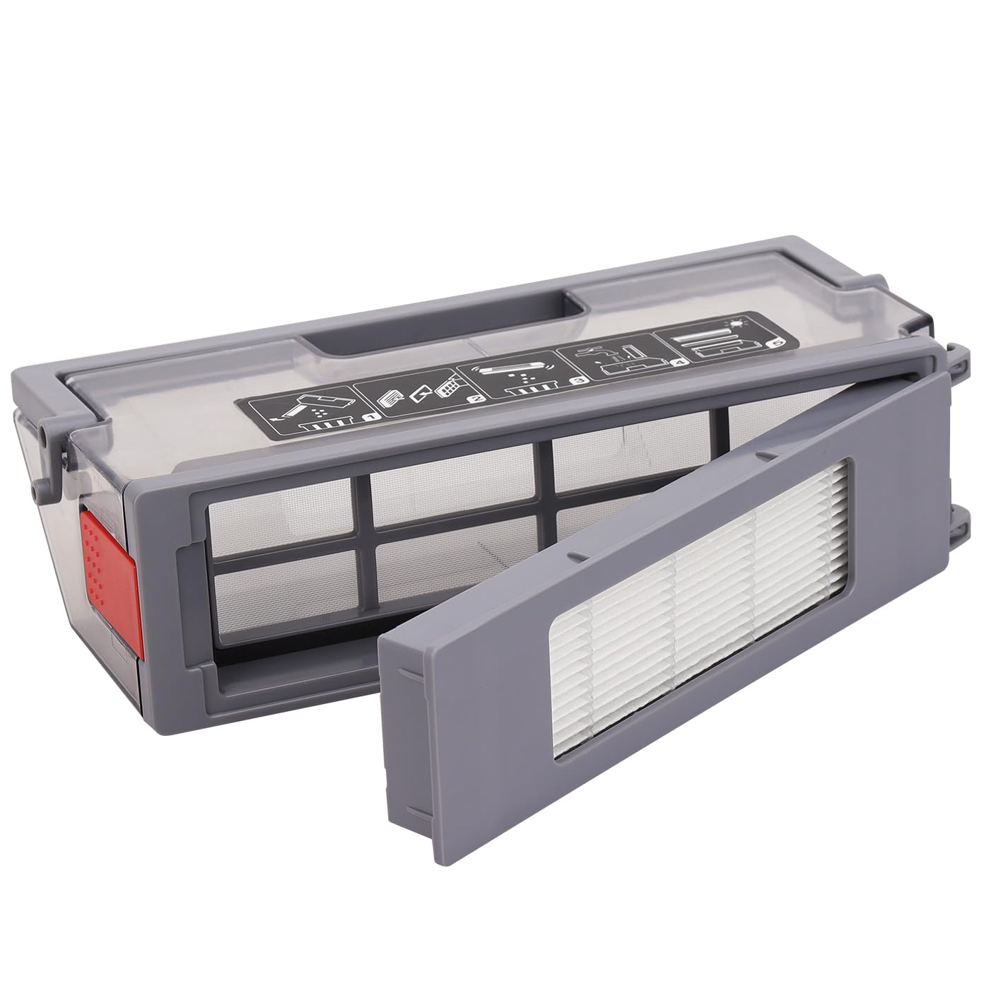 Sgizoku Dust Bin Box for ECOVACS Deebot T8 N8 T5 N5 950 Series Robot Vacuums Cleaner - Replacement Accessories Parts (Not Suitable for Automatic Dust Collection Plate)