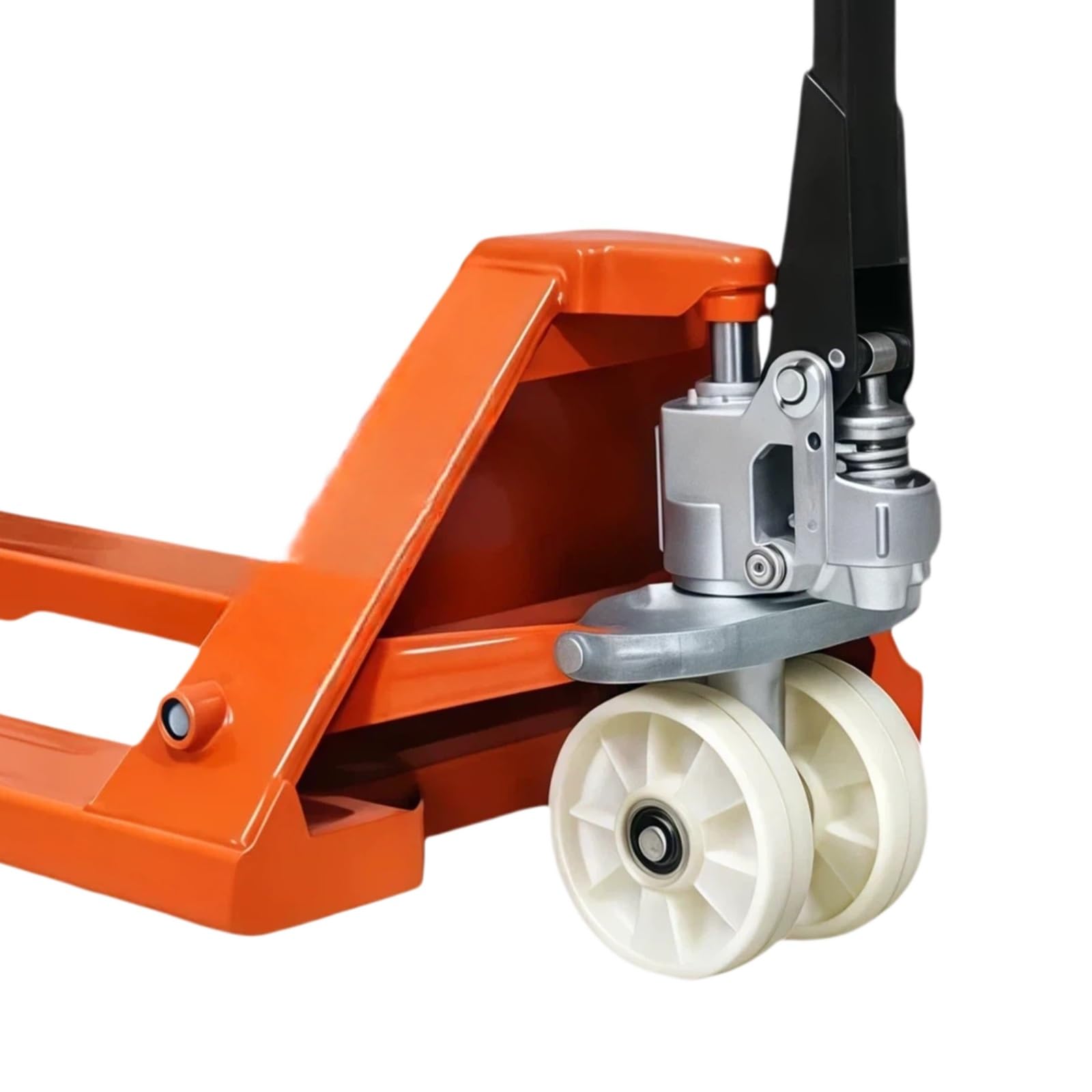 Gabelhubwagen Hydraulischer Palettenheber 3T mit fußbetätigter Entriegelung for Werkstatt-Produktionslinie Lager(Groß)