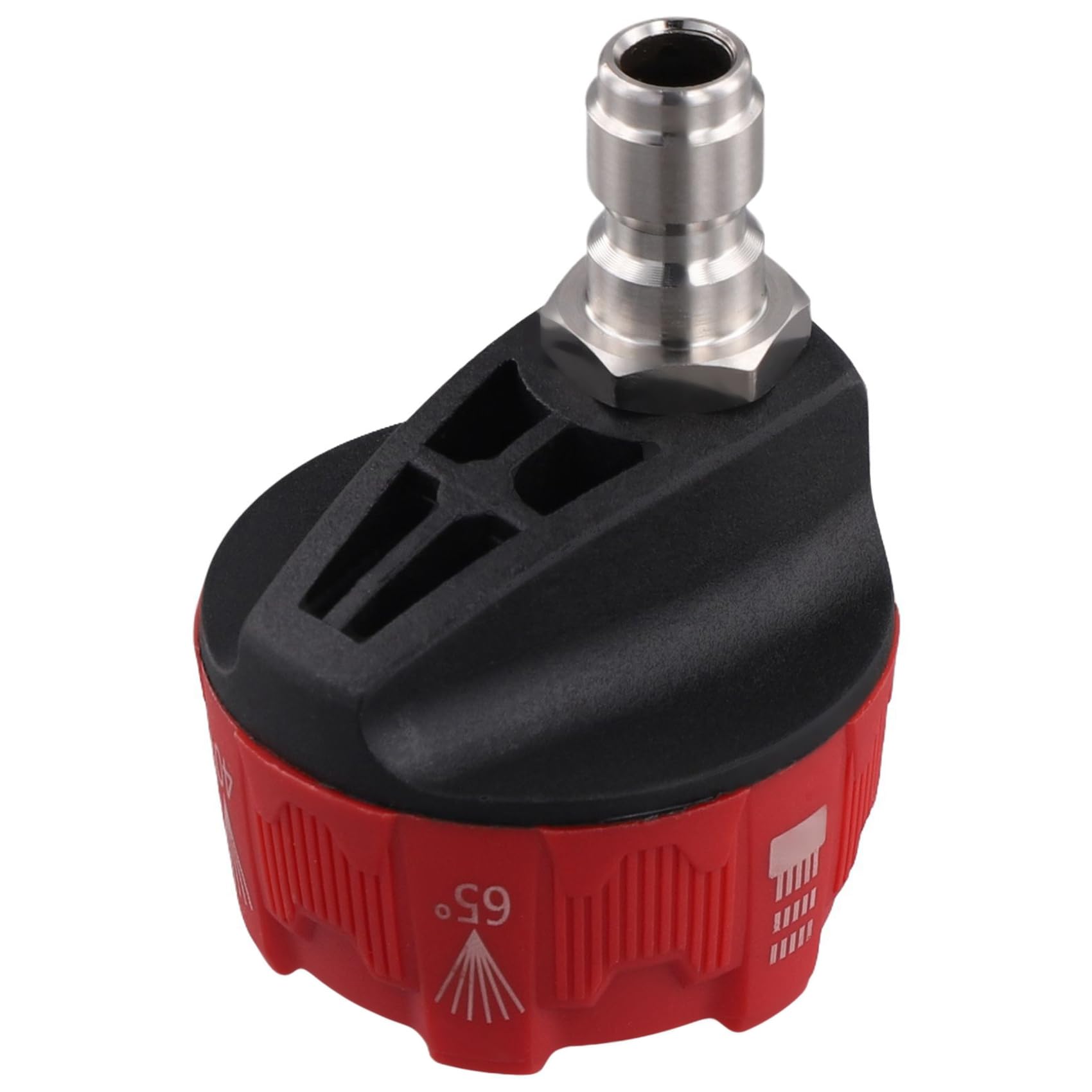 Ctrlzs Men's Black High Pressure Washer Nozzle Adjustable Cleaning Nozzles Adjustable Hose Nozzle Quick Connect Adapter Reddish