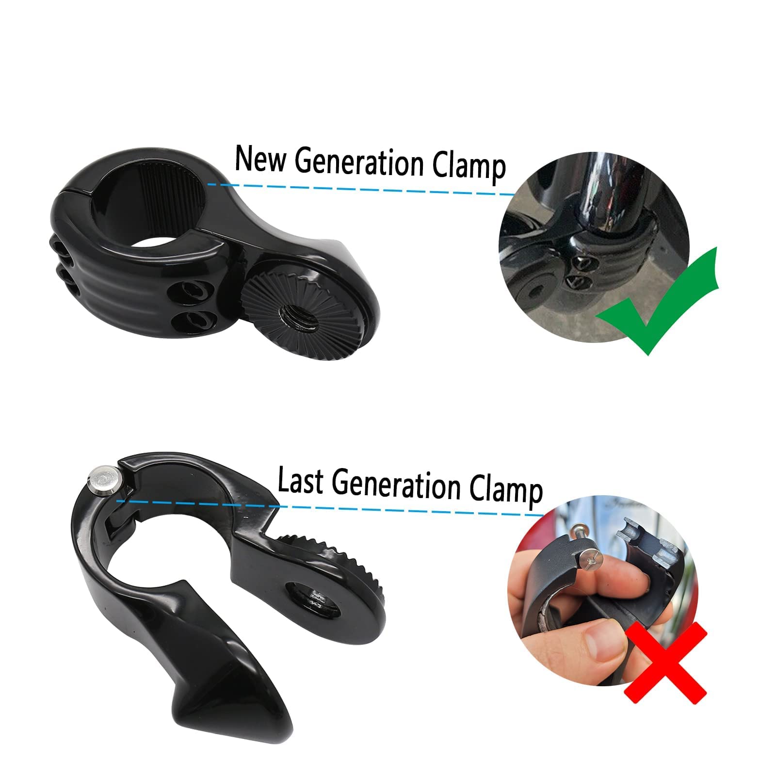 [Upgraded] Highway Pegs 1 1/4 inch Foot Rest Compatible with Harley