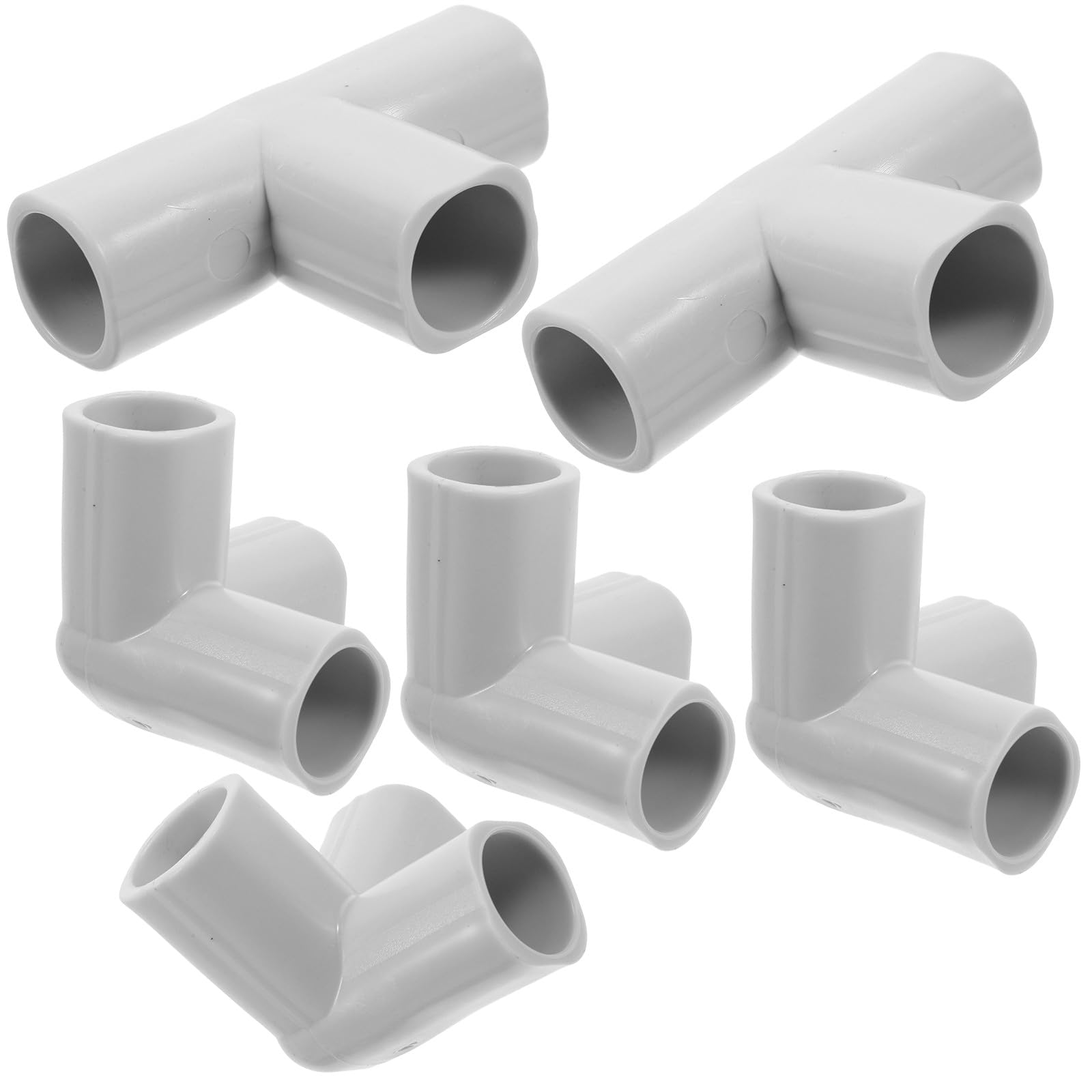 Mikikit Accessori per Box Giochi 6 Pezzi Connettori a T e Angolari in PE per Tubi 22Mm, per Recinzioni di Sicurezza Interne per Ragazzo Ragazza