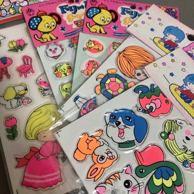 Amazon | 大倉トーイ ぷっくりシール 5点 レトロ 昭和 | シール