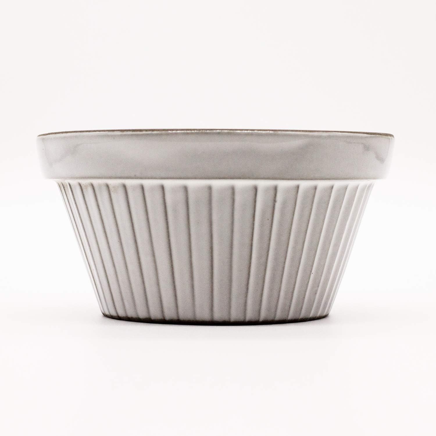 Mino Ware 583-02 Heat Resistant Ceramic Souffle Cup, Tricolor, White, Diameter Approx. 3.9 x Height 2.0 inches (10 x 5.2 cm), Microwave and Oven Safe, Made