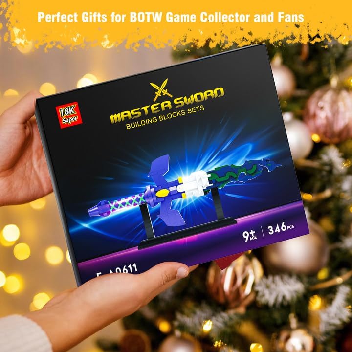 Miniatura 5 de The Decayed Master Sword Juego de bloques de construcción, decoraciones únicas TOTK Link Master Sword Juguetes de construcción, regalo para niños y
