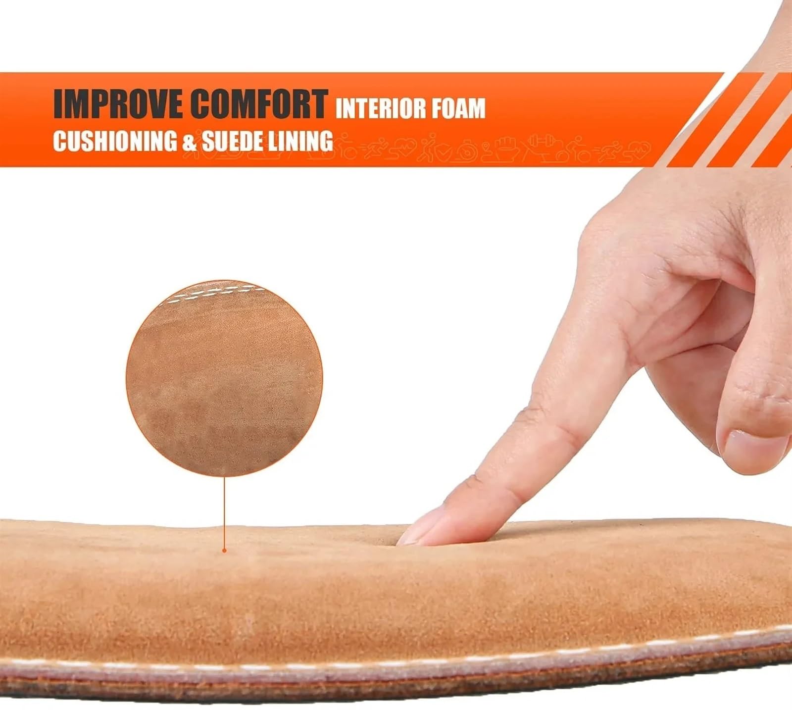 Cintura Sollevamento Pesi Cintura da uomo di larghezza 12 cm | Cintura da squat da palestra da uomo con supporto for la schiena for powerlifting e cross training