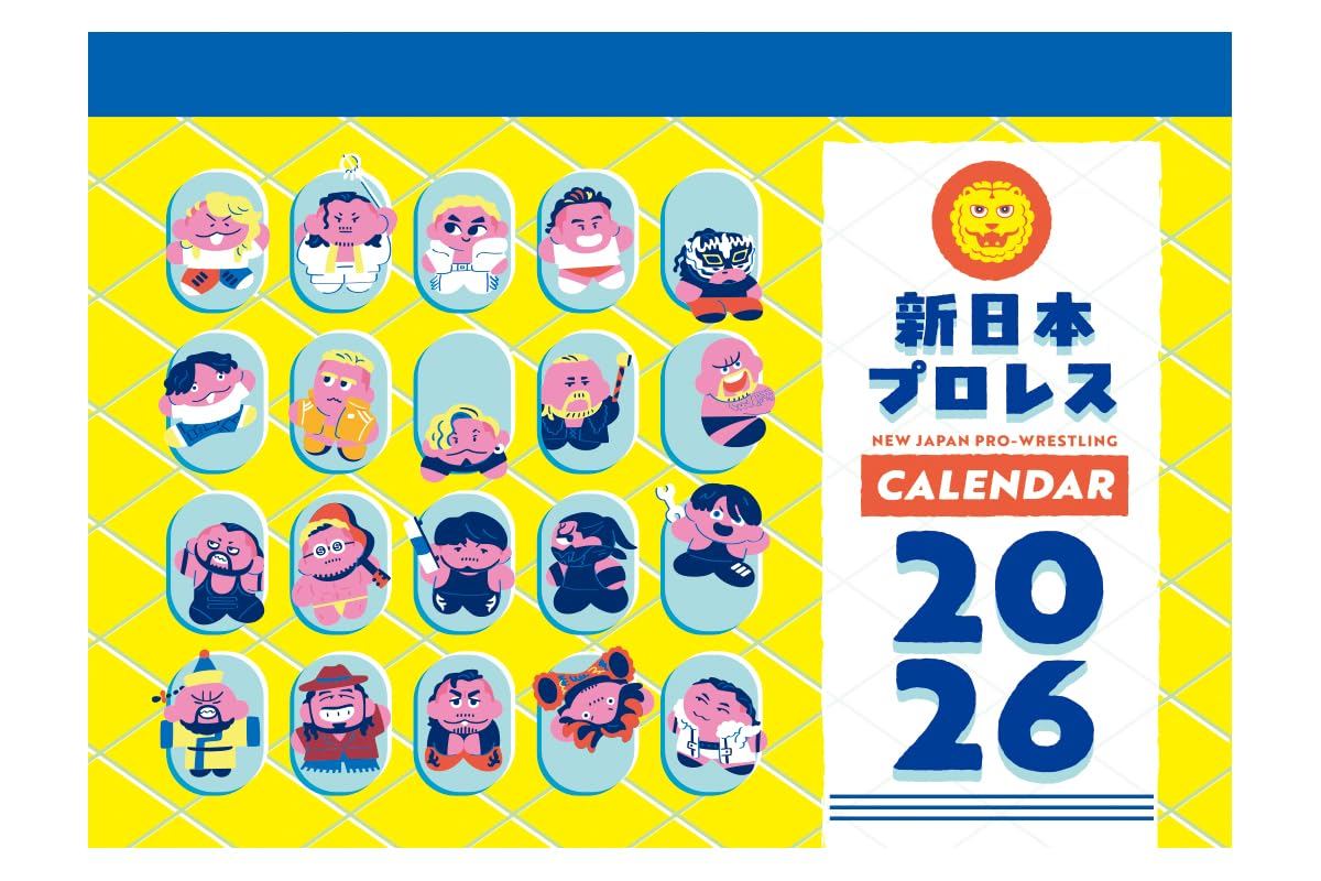 ♡※後右1006 新日本プロレス カレンダー 木製パネル 3点まとめ Amazon.co.jp: 新日本プロレスリング 2026年 新日本プロレス
