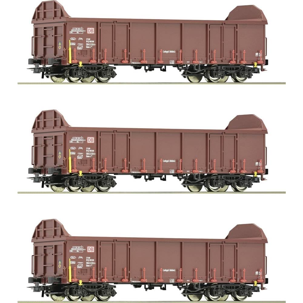 Roco DBAG Ealos-t Open Wagon Set (3) V RC6600131 HO Gauge