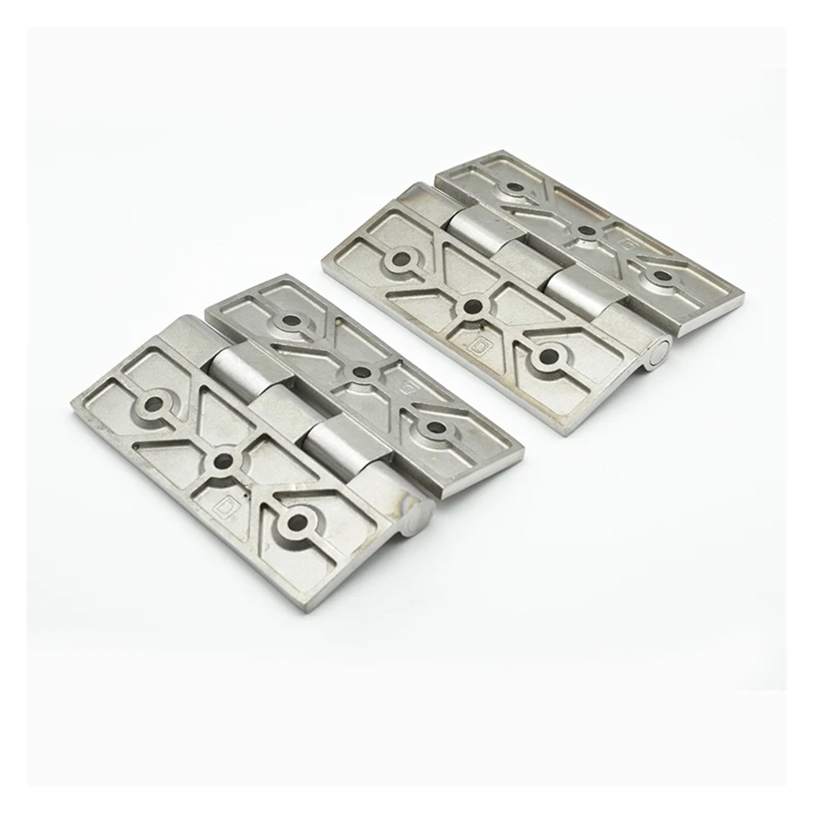 1 Stück verdicktes Flachscharnier aus Edelstahl 304, Flachscharnier for elektrische Schranktüren, Klappscharnier mit Lastaufnahmemittel CL064(Step Holes)