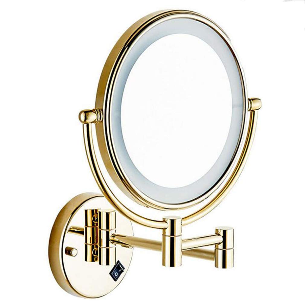 Miroir cosmétique extensible pivotant à 360° pour un maquillage parfait