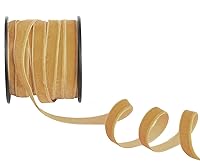 Vista 7 de Cinta de terciopelo de 18 yardas de ancho de 3/8 pulgadas de ancho, rollo de cinta de terciopelo de una sola cara con carrete para envolver regalos