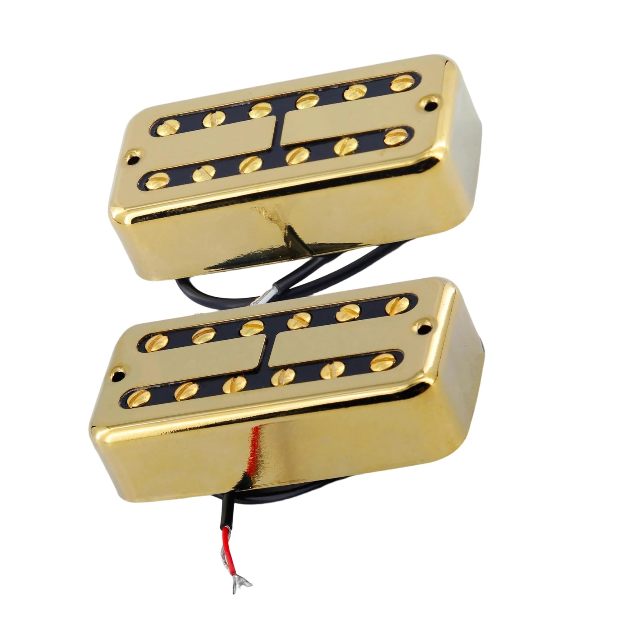 Zestaw Przetworników Alnico 2 Hue Coil Do Gryfu I Mostka Gitary Elektrycznej Przetwornik Elektryczny Z Pojedynczą Cewką(Gold NB Set)