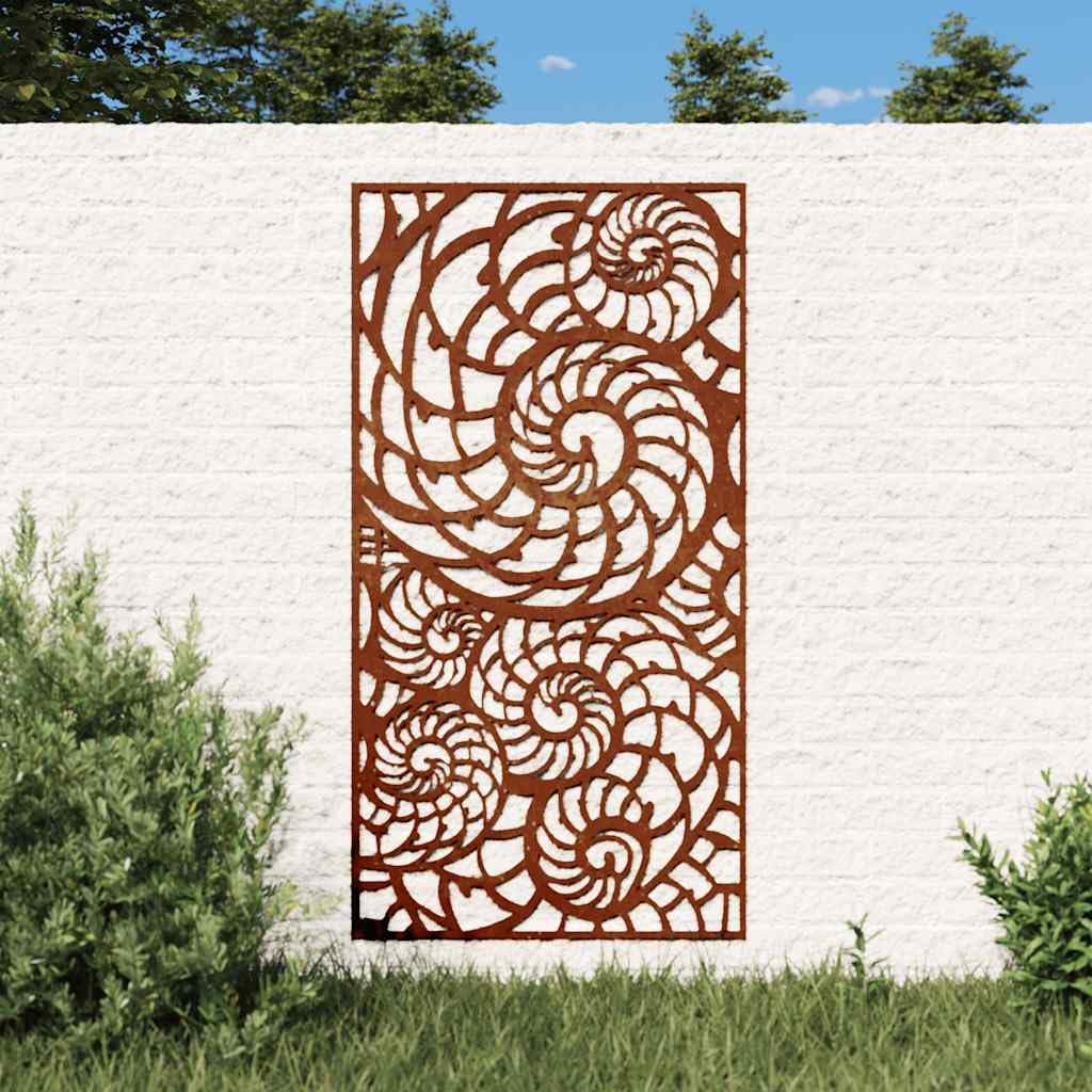 Décoration en métal pour extérieur salon chambre avec motif coquillage élégant