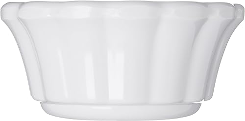 Miniatura 3 de Carlisle FoodService Products 4394402 Ramequín festoneado de melamina, 3 onzas, blanco