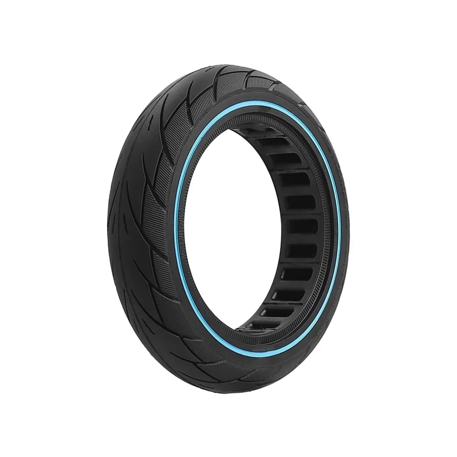 Pełna opona do hulajnogi elektrycznej, pasująca do Ninebot, F40, F30, F20, bezdętkowa, solidne gumowe koło do hulajnogi(Blue)