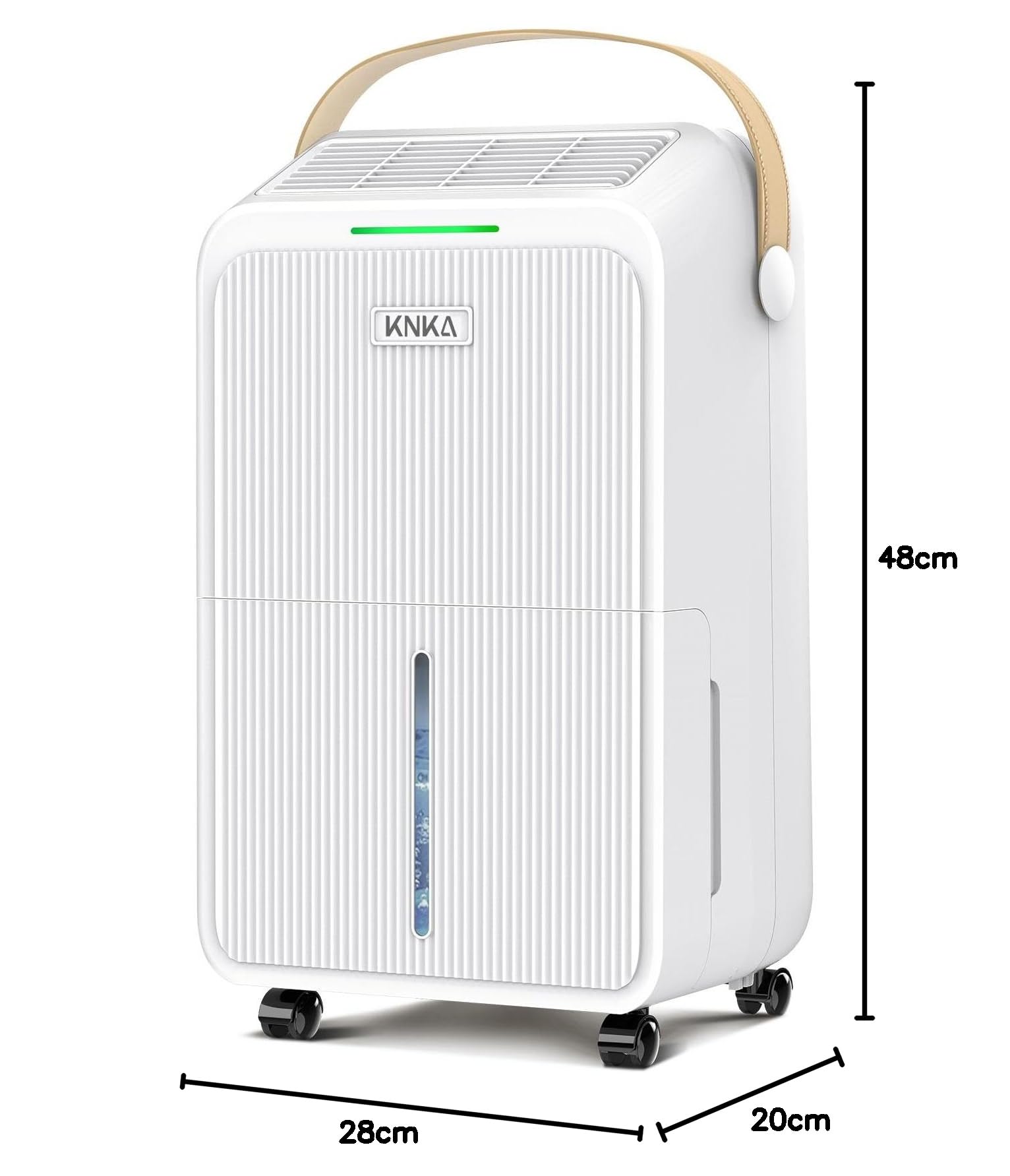 Deshumidificateur d Air, 16L/J, Déshumidificateur Electrique, 80m³ (32㎡), Silencieux, 4 Modes, Consommation Réduite de 40%, Protection Anti-Débordement, Pour Appartement, Cave, Salon