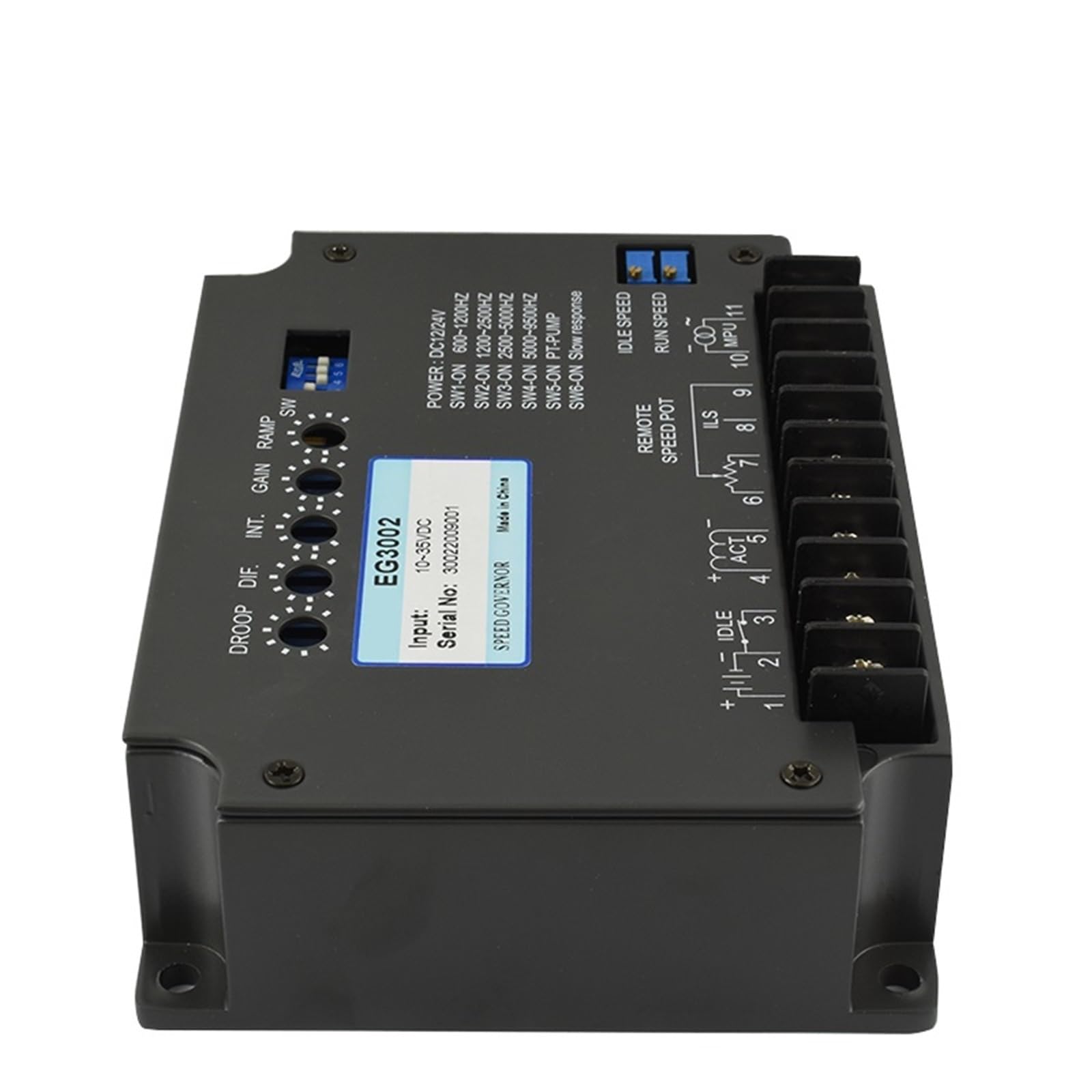 EG3002 regulator prędkości generatora diesla, moduł sterujący silnika RPM, płytka drukowana