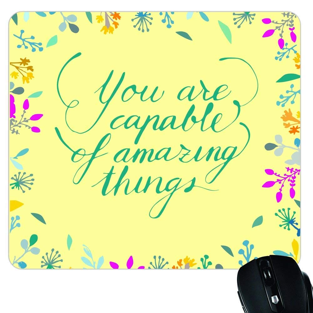 See full amazon price history chart for Yaya Cafe Motivational Quote Printed Mousepad - You are Capable of Amazing Things for Computer, Pc, Laptop Yaya Cafe Motivational Quote Printed Mousepad - You are Capable of Amazing Things for Computer, Pc, Laptop (B08G51TZHX) Amazon Price History, Amazon Price Tracker