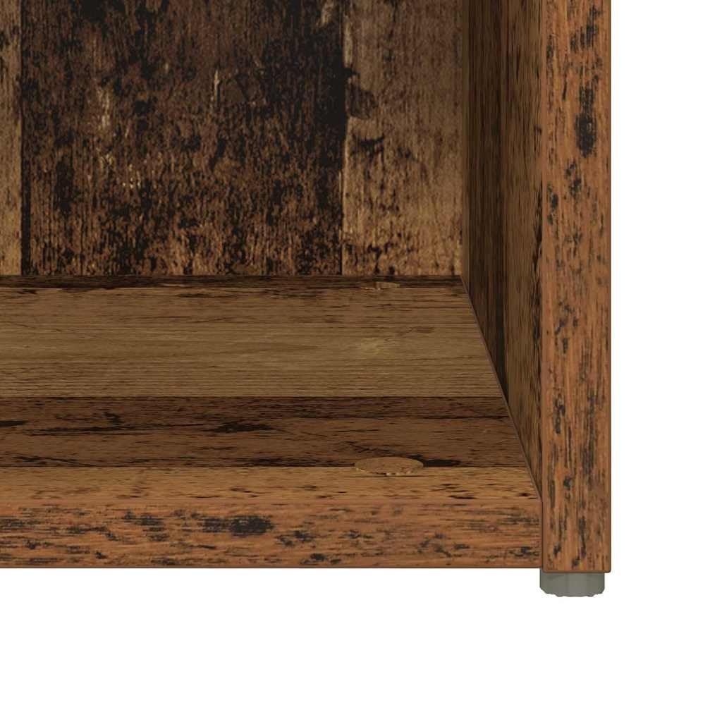 TV-Schrankset Wandmontiert, 6-teilig, Altholz Holzwerkstoff, Modernes Media Center für Wohnzimmer, Schlafzimmer