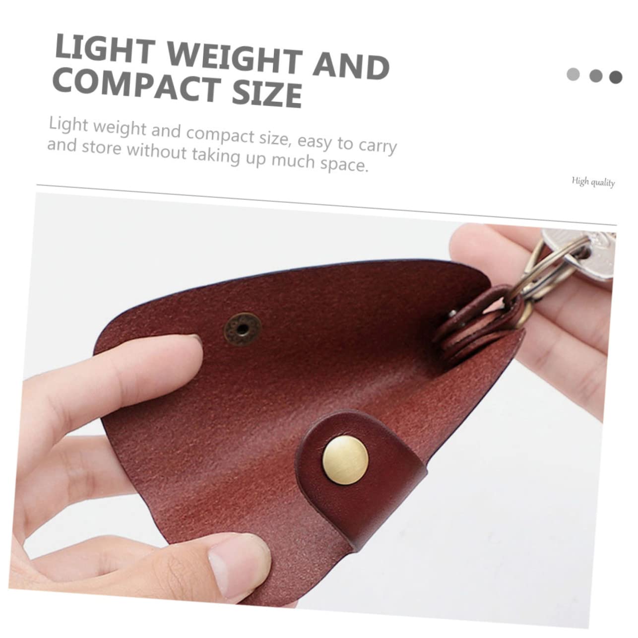 FAVOMOTO Car Key Storage Bag Compact Multi-functional Key Holder Pouch for Easy Carrying Stylish Leather Design