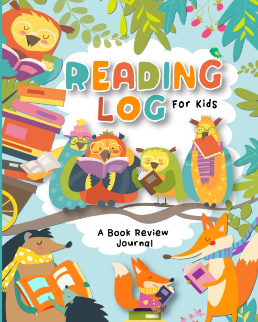 Reading Log For Kids: A Book Review Journal with Interactive Writing Prompts and Kid Friendly Layout | Ages 7-12