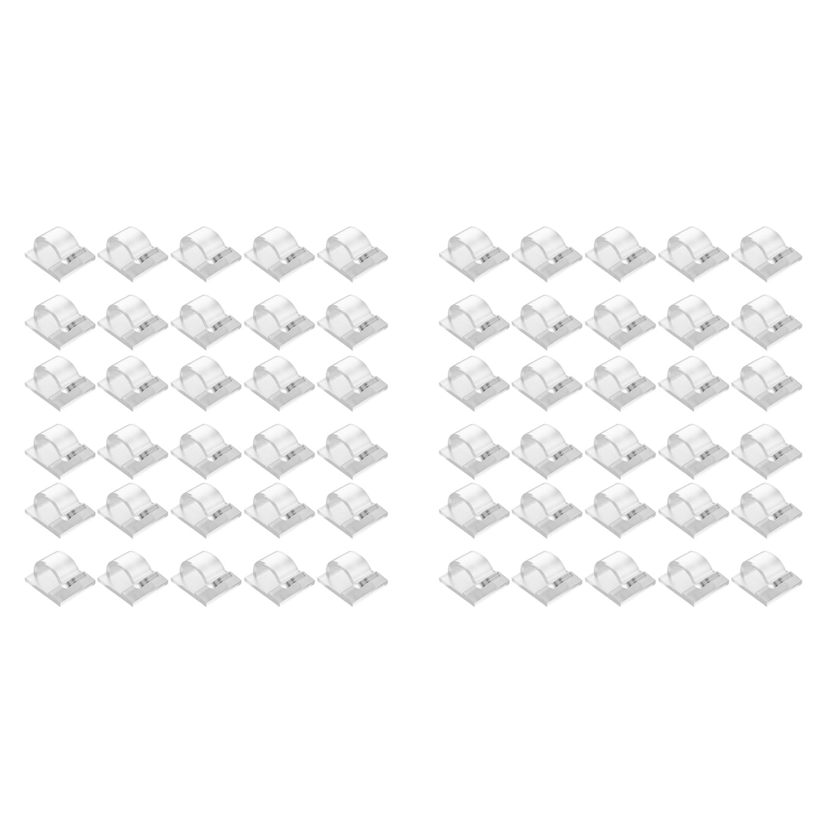Vjsujehgy Hooks for Outdoor String Lights Clips 60 Pack Clips Clear Light Hook with 60 Waterproof Adhesive Backing