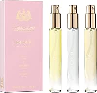 Caswell-Massey Bouquet Discovery Set, Includes Peony, Orchid & Rose, Discover the Beauty of Botanicals, Travel Size Perfume Set, Perfume for Women, 0.25 Fl Oz Each