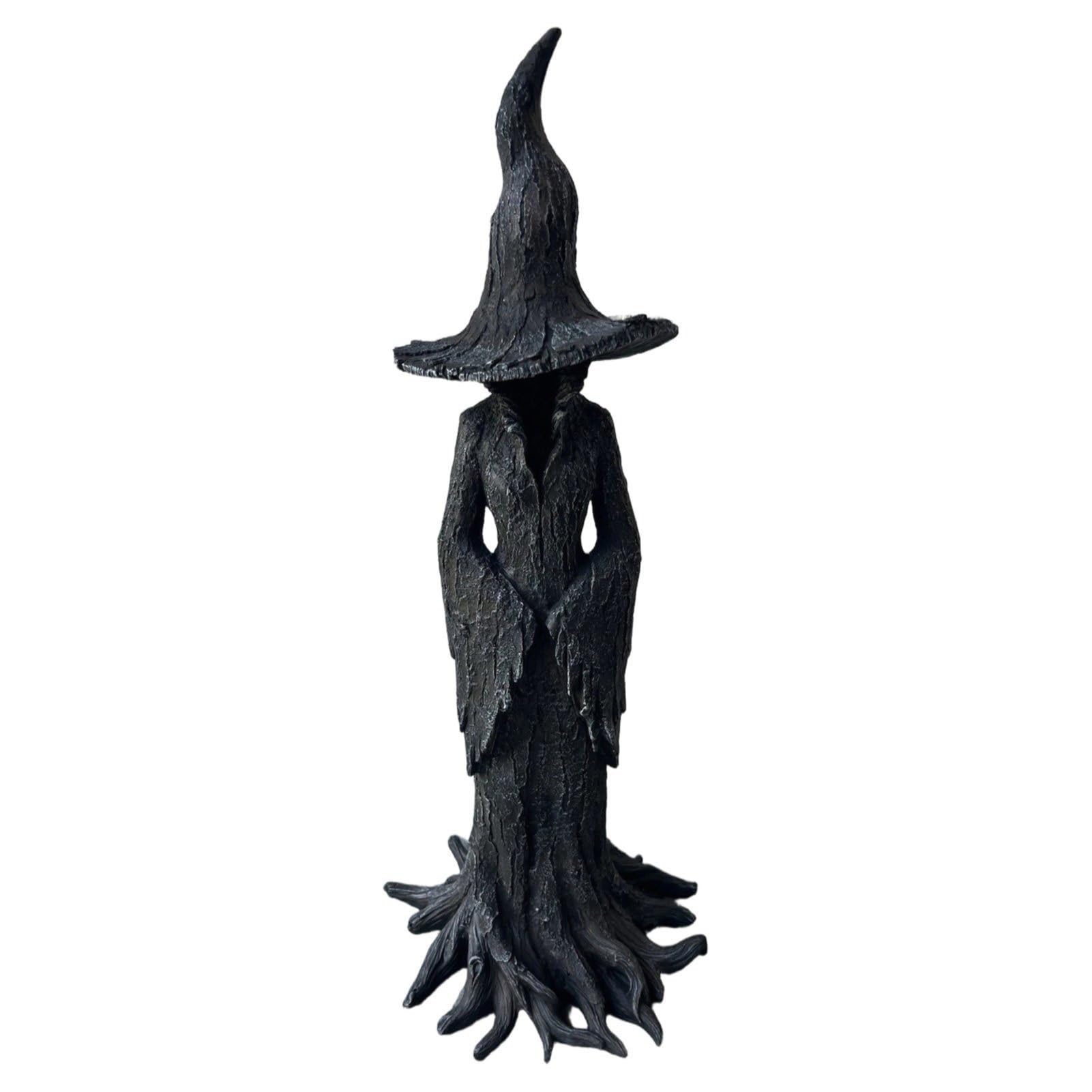 YIXANNX Statues Home Decor With Crackers Barrels Witch Statue Luxury Halloween Decorations Cozy Environments Add Charm To Home Statue Decor Luxury, 20cm