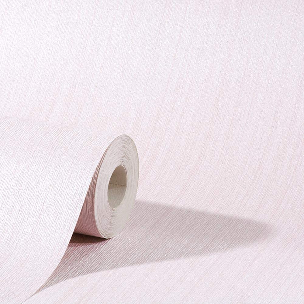 Yöl Pink Diamond Blush Glitter Stripe Wallpaper Silver Shimmer Vinyl