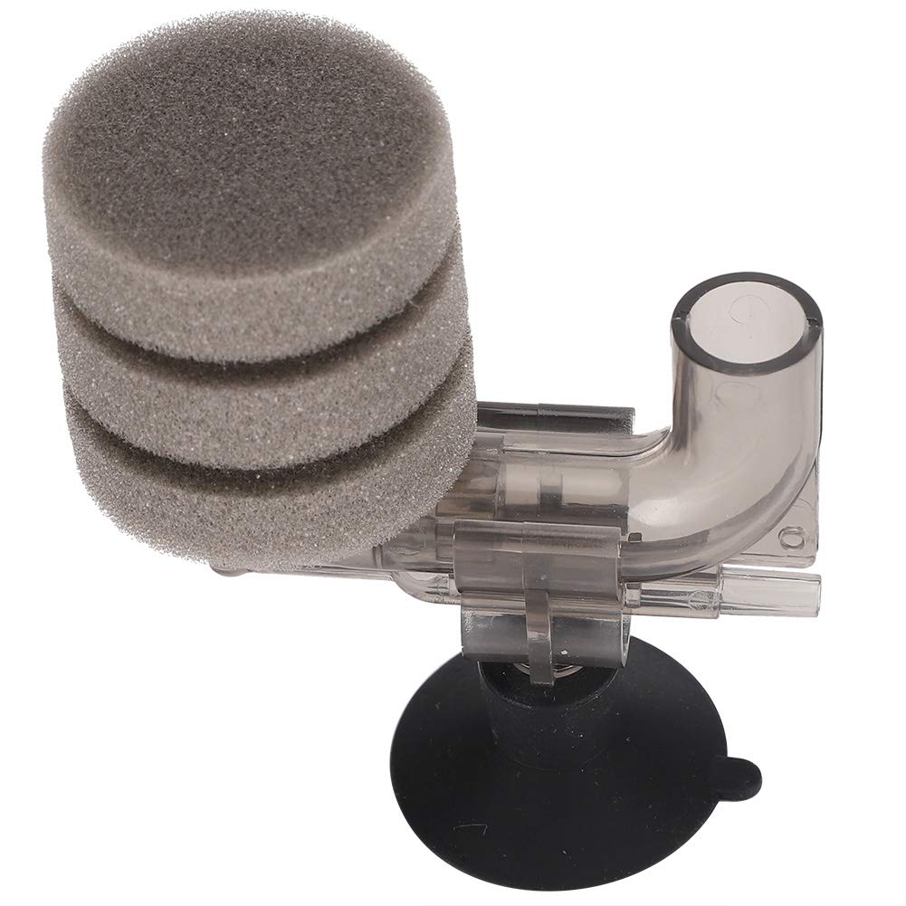 YOUTHINK Aquarium Mini Pneumatic Filter Increasing Oxygen for Fish Tanks Gray Sponge Filter Equipment