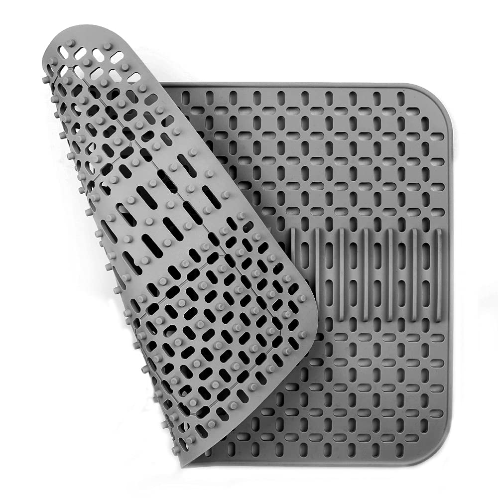 Lot De 2 Tapis Anti Gouttes En Silicone, Tapis D'égouttement